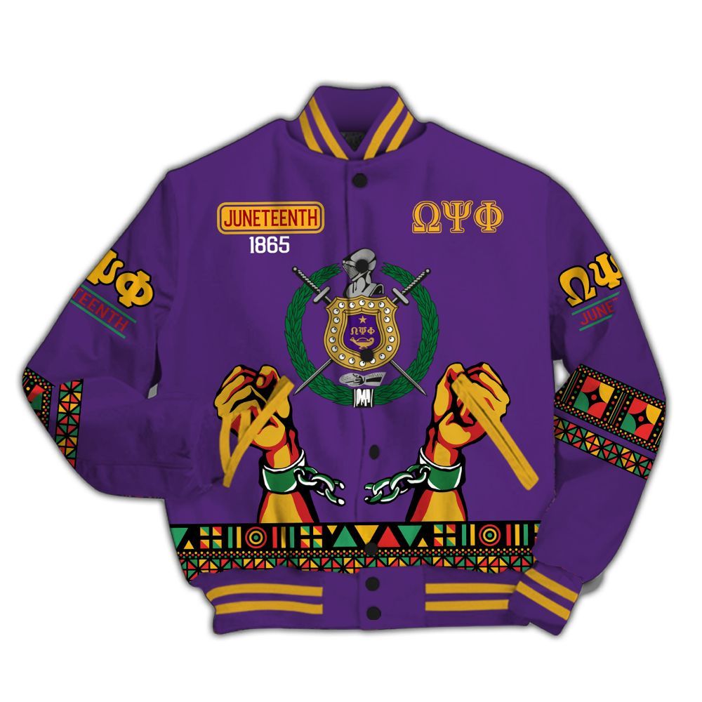 Ireishprint ΩΨΦ Varsity Jacket, Juneteenth Que Dog Psi Phi Varsity Jacket ΩΨΦ Fraternity Jacket