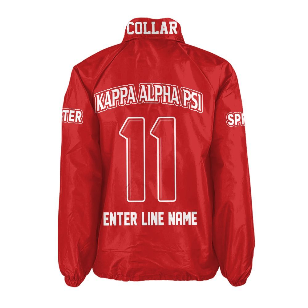 Ireishprint ΚΑΨ Custom Line Crossing Jacket, Personalized Krimson Red ΚΑΨ Jacket Fraternity Crossing Jacket