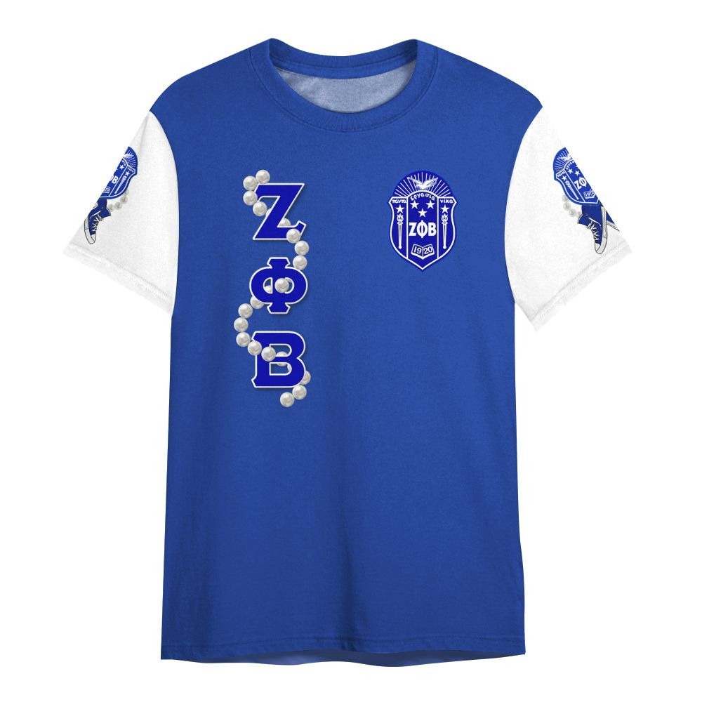 Ireishprint Zeta Phi Beta Shirt, Z Phi B Blue Chuck&Pearl Shirt 1920 Zeta Phi Beta Sorority Shirt