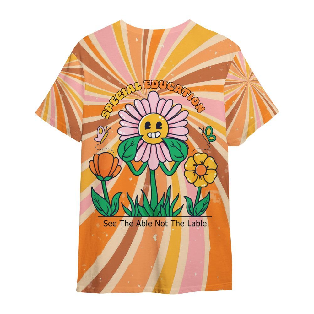 Amare Box Special Education Teacher Shirt, See The Able Not The Lable SPED Teacher Gift All Over Print Unisex Shirt