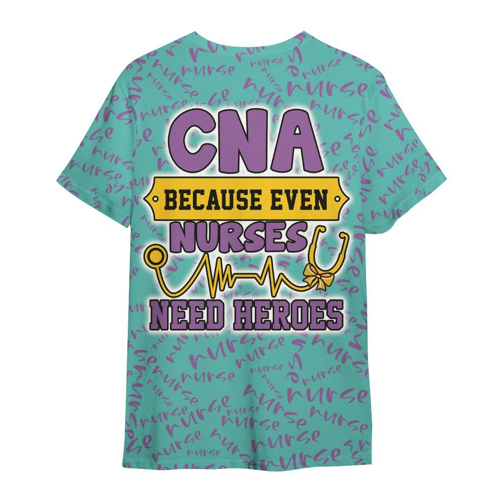 Amare Box Nurse Shirt, CNA Because Even Nurses Need Heroes, Custom Name Shirt, CNA Clipart, Gift For CNA All Over Print Unisex Shirt