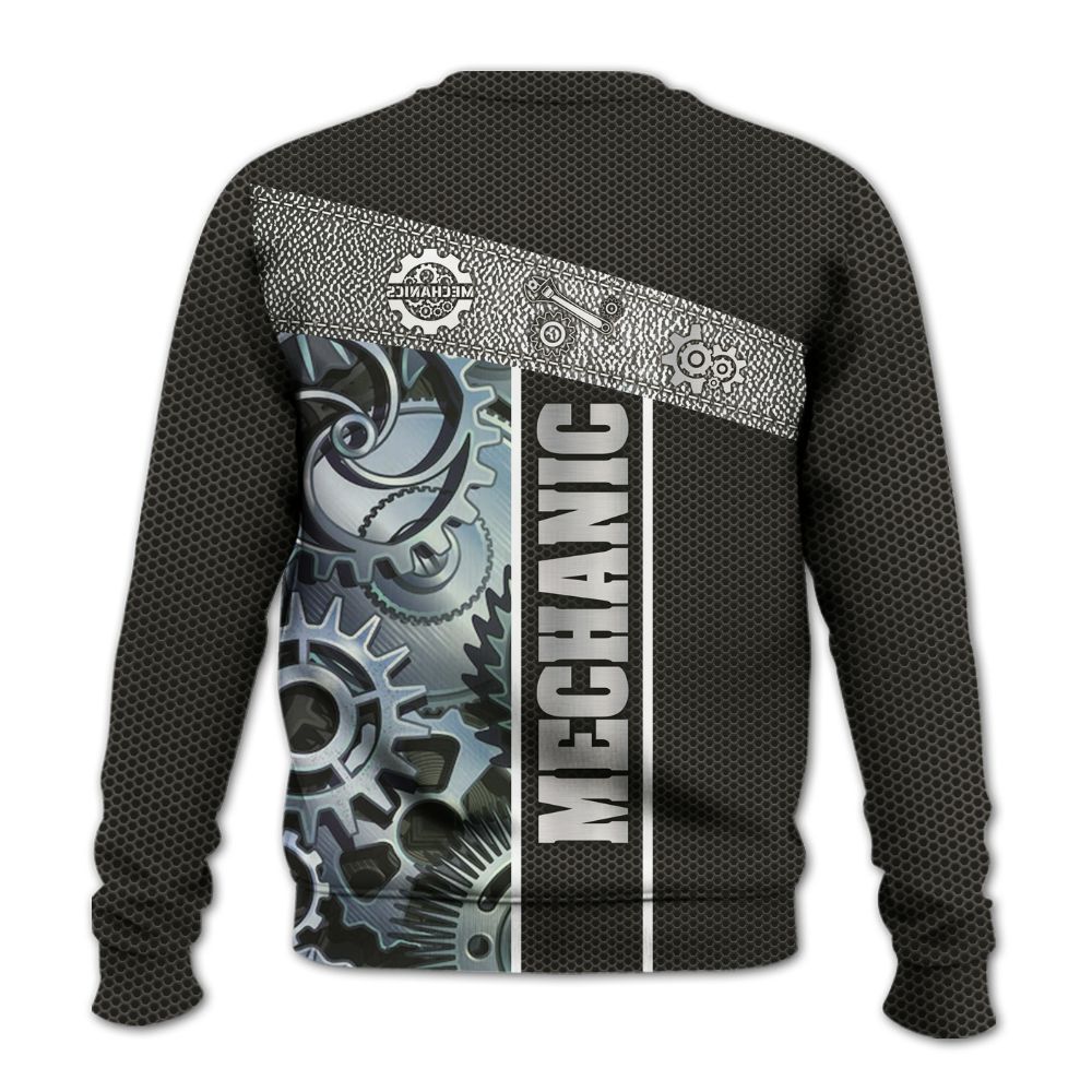 Amare Box Mechanic Shirt, Mechanical, Custom Name Shirt, Mechanic Clipart, Gift For Mechanician Knitted Sweater