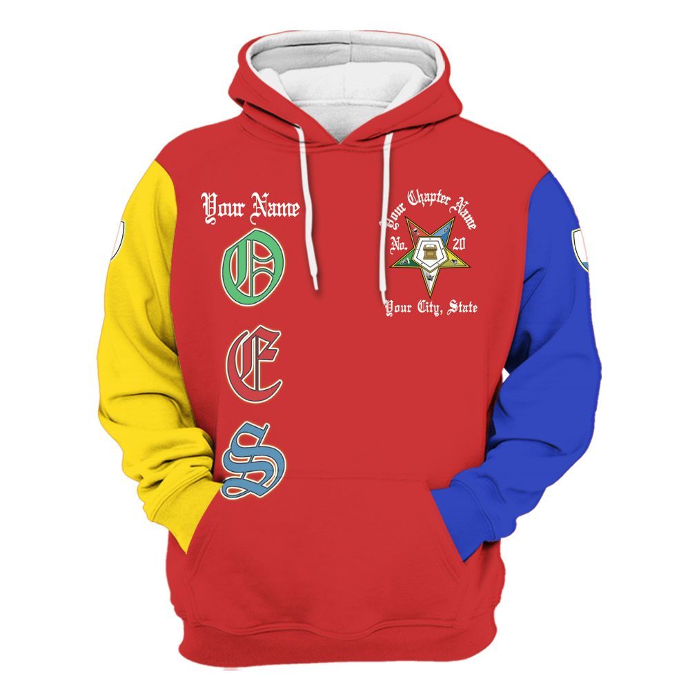 Ireishprint OES Custom Legacy Shirt, Electa Pentagon Sisters Order Of The Eastern Star OES Hoodie