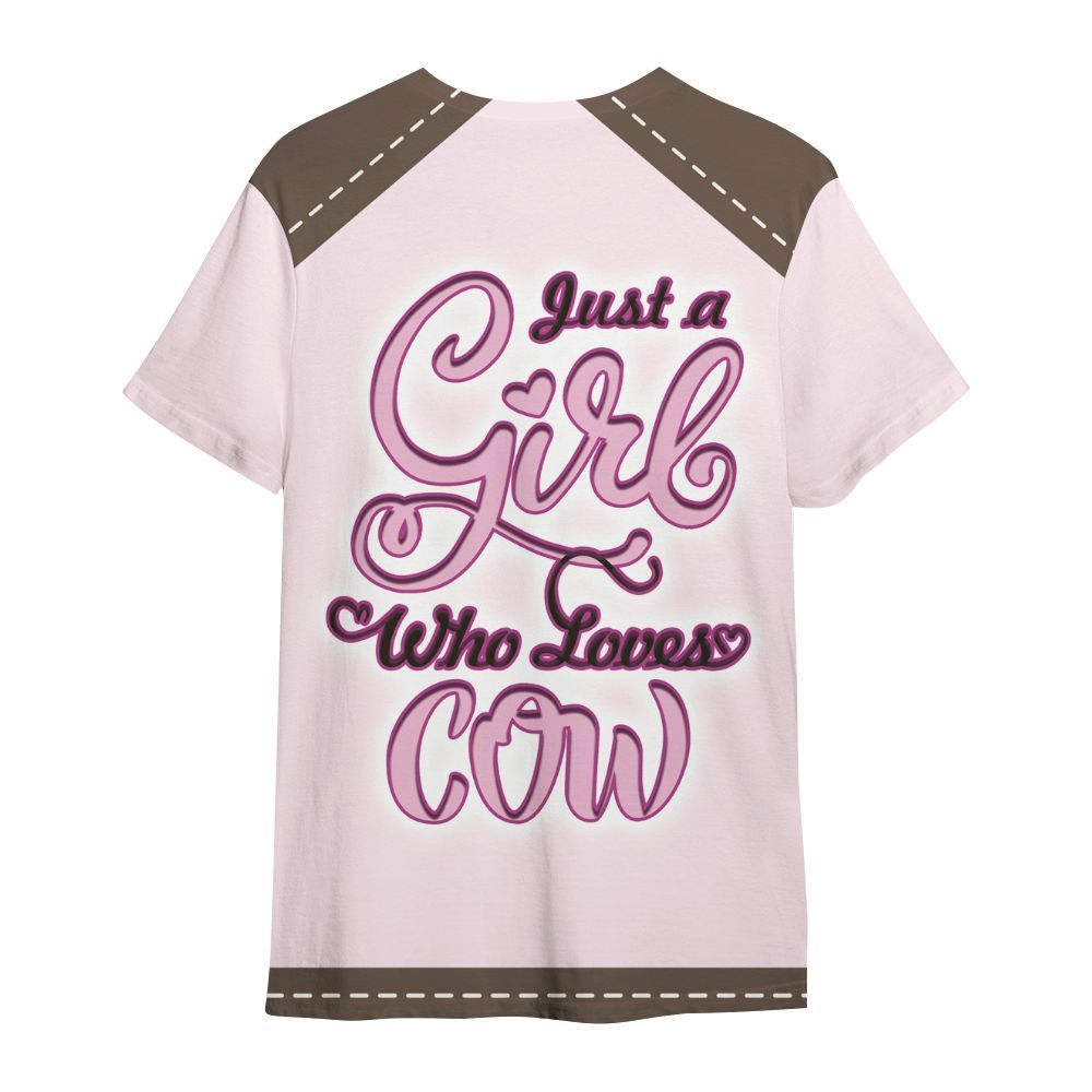Amare Box Cow Farm Shirt, A Girl Who Loves Cow, Funny Cow, Cute Cow, Cow Shirt, Farm Shirt, Cow Lover, Custom Name Gift Shirt For Farmer All Over Print Unisex Shirt