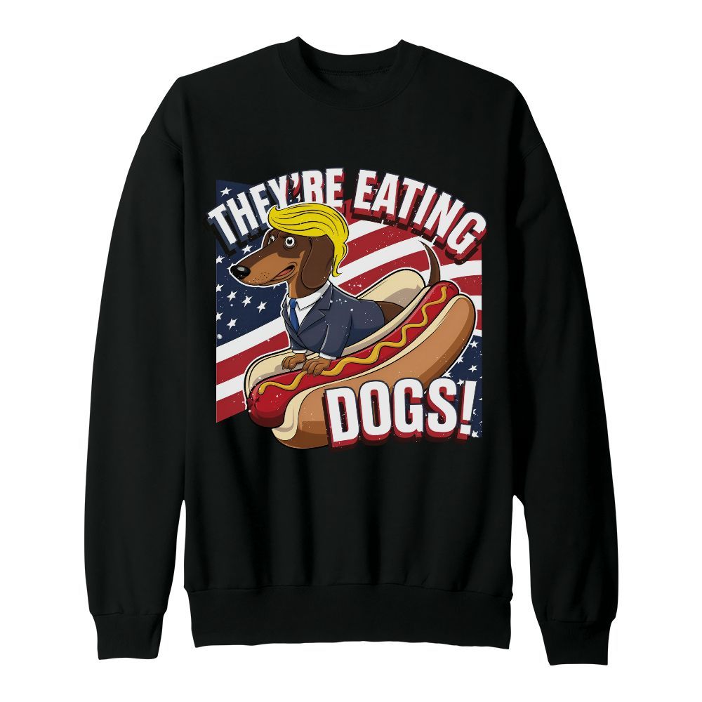 Amare Box They Are Eating, Dogs Protect Shirt, Debate 2024 Shirt, US Election Gift, Retro Debate Unisex Sweatshirt