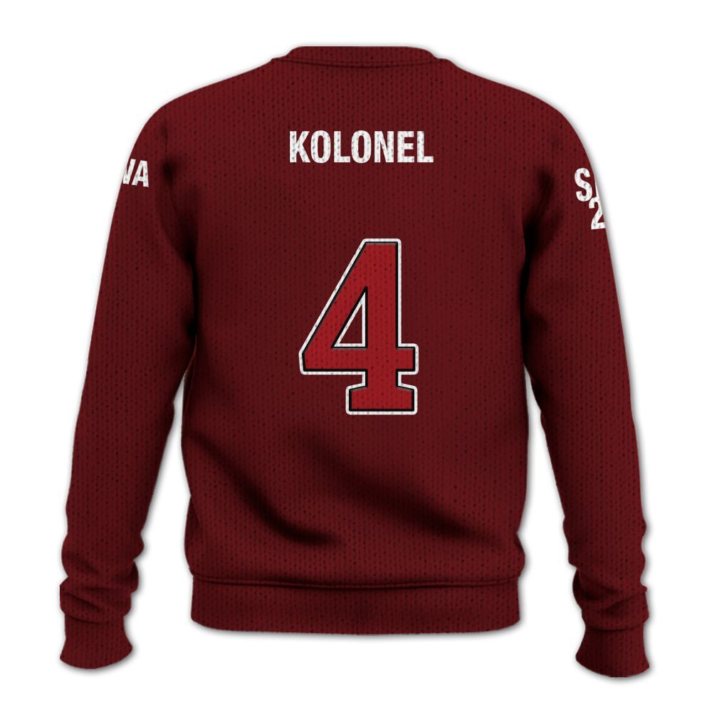 Ireishprint ΚΑΨ Custom Probate Line Shirt, Personalized Krimson Red ΚΑΨ 1911 Fraternity Knitted Sweater