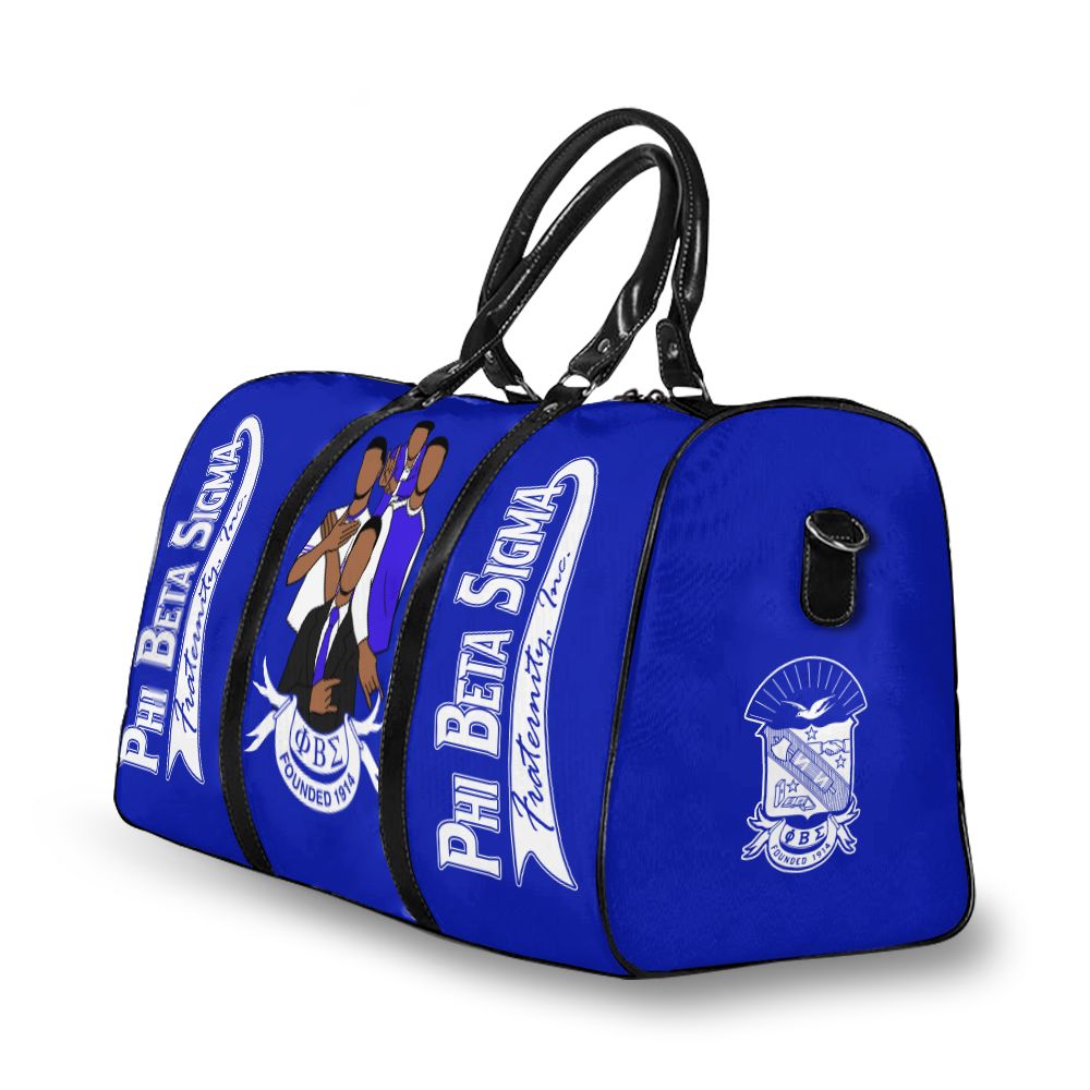 Ireishprint Phi Beta Sigma Travel Bag, Founded 1914 Royal Blue Phi Beta Sigma Fraternity Bag
