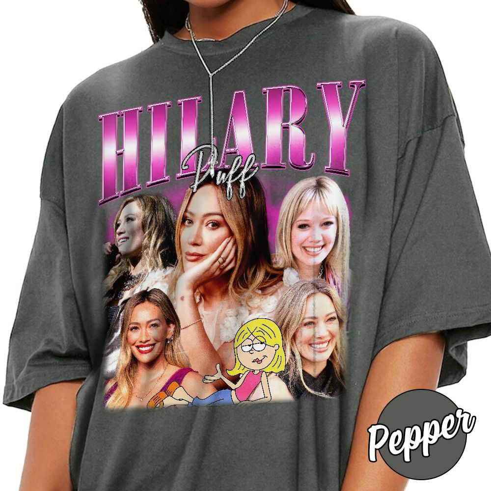 Vintage Hilary Duff 2026 Tour Shirt, Vintage 90s Music Shirt, Hilary Duff Tour Shirt, Lizzie McGuire Bootleg Tee, Gift For Fans