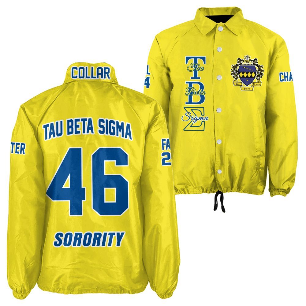 Ireishprint Tau Beta Sigma Custom Line Crossing Jacket, Personalized Tau Beta Sigma Line Jacket Sorority Crossing Jacket