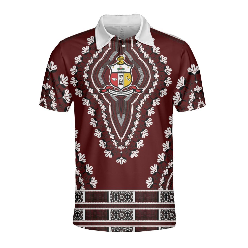 Ireishprint ΚΑΨ Polo Shirt, African Dashiki Style ΚΑΨ Fraternity Polo Shirt