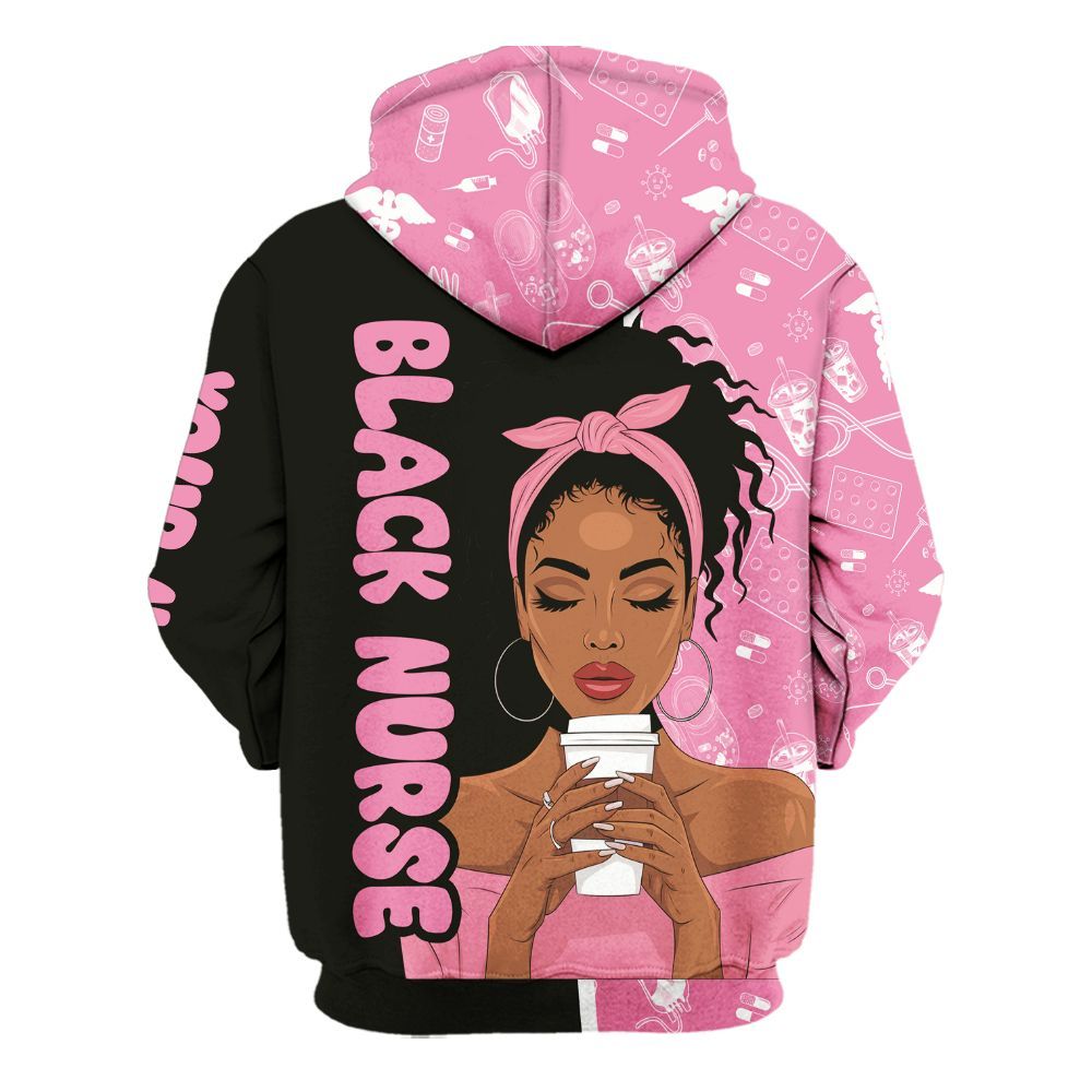 Amare Box Black Nurse Shirt, Black Nurse Coffee, Custom Name Shirt, Nurse Stuff, Black Nurse Clipart, Gift For Black Nurse Unisex Hoodie