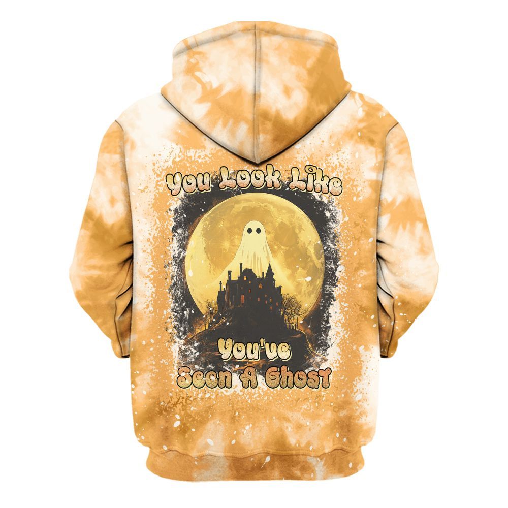 Amare Box You Look Like You've Seen A Ghost Shirt, Funny Horror Ghost Halloween Gift Unisex Hoodie