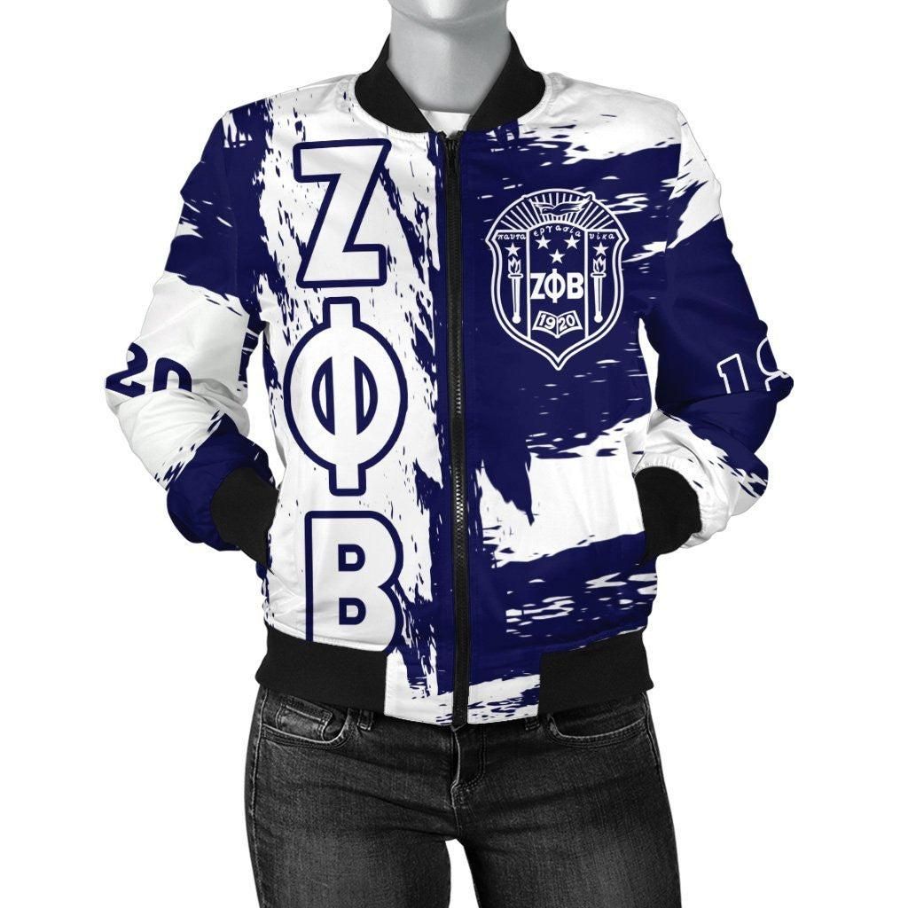 Zeta Phi Beta Bomber Jacket Note Style