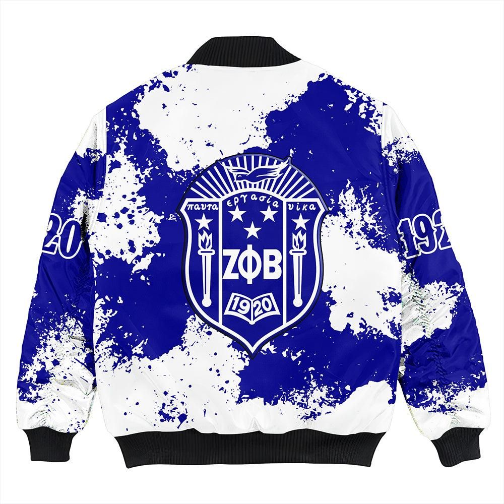 Zeta Phi Beta Sublimation Bomber Jacket T09