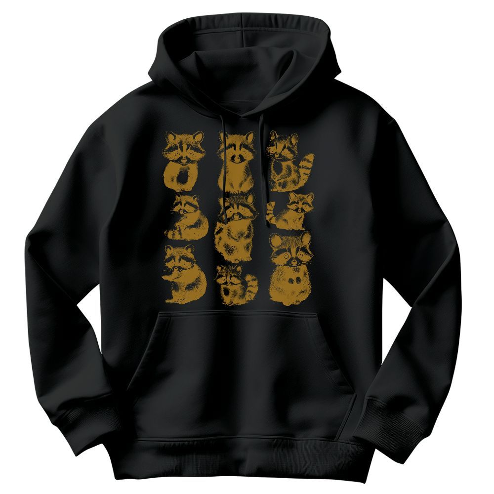 Amare Box Vintage 90s Tattoo Raccoon Shirt, Retro Raccoon Graphic Design Raccoon Lover Gift For Fan Unisex Hoodie