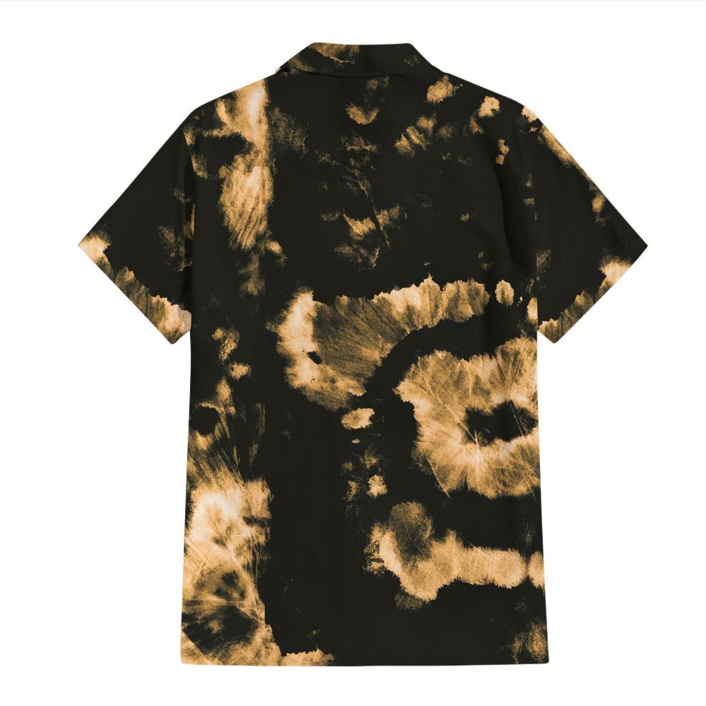 Amare Box Horror Halloween Slasher Sublimated Tie Dye Shirt, Hockey Mask Crystal Lake Graphic Unisex Hawaii Shirt, Short