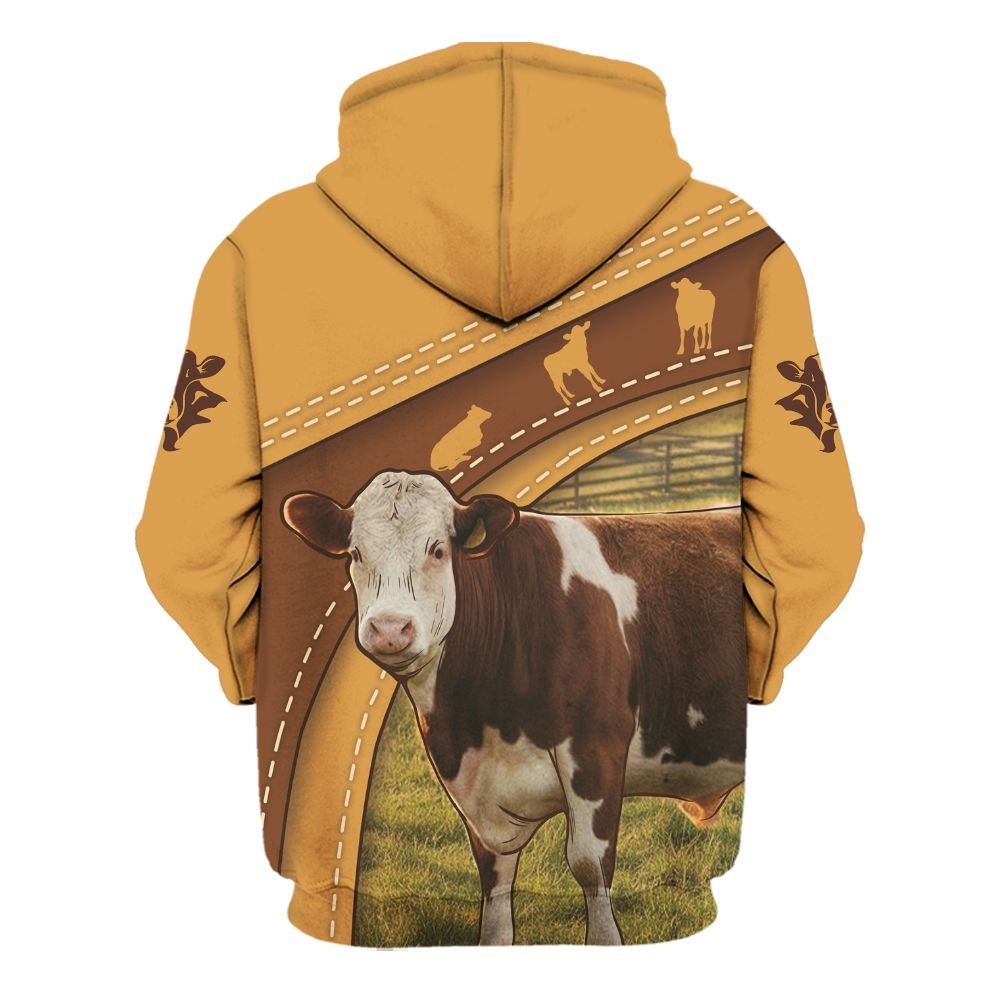 Amare Box Farm Shirt, Country Cow On The Dairy Farm, Cute Farm Cow, Unisex Gift Shirt For Farmer Unisex Hoodie