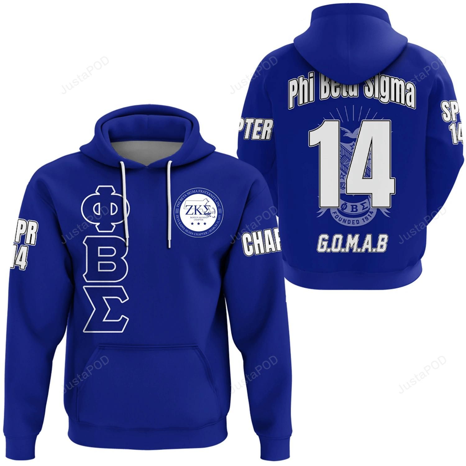 Custom Chapter Zeta Kappa Sigma 3D Hoodie