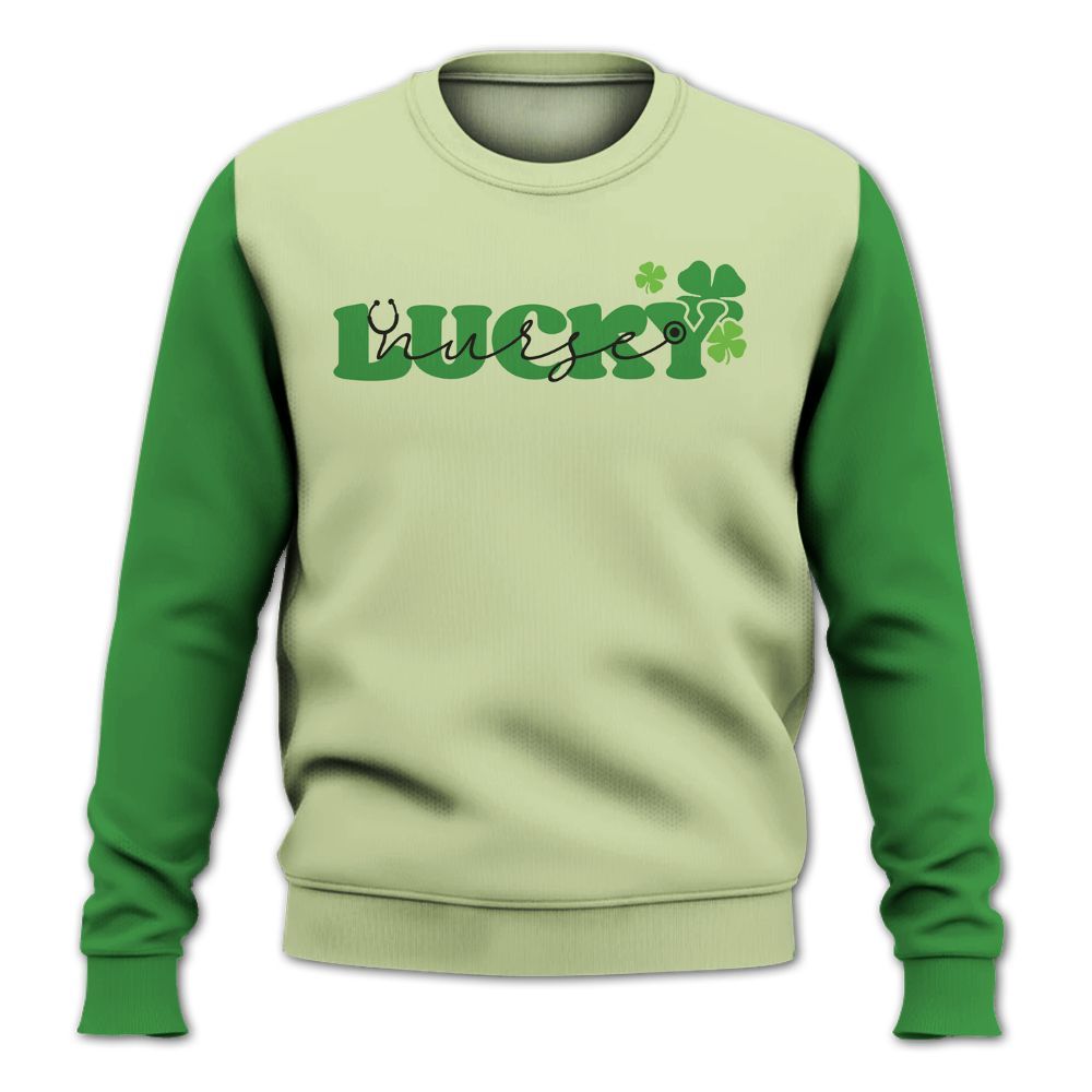 Amare Box Nurse Shirt, Lucky Nurse, Custom Name, Nurse St Patrick's Day, Gift For Nurse, Gift For St Patrick's Day Knitted Sweater