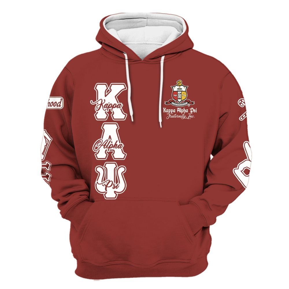 Ireishprint ΚΑΨ Shirt, Simple Krimson Kappa Yo Nupe 1911 Fraternity Hoodie