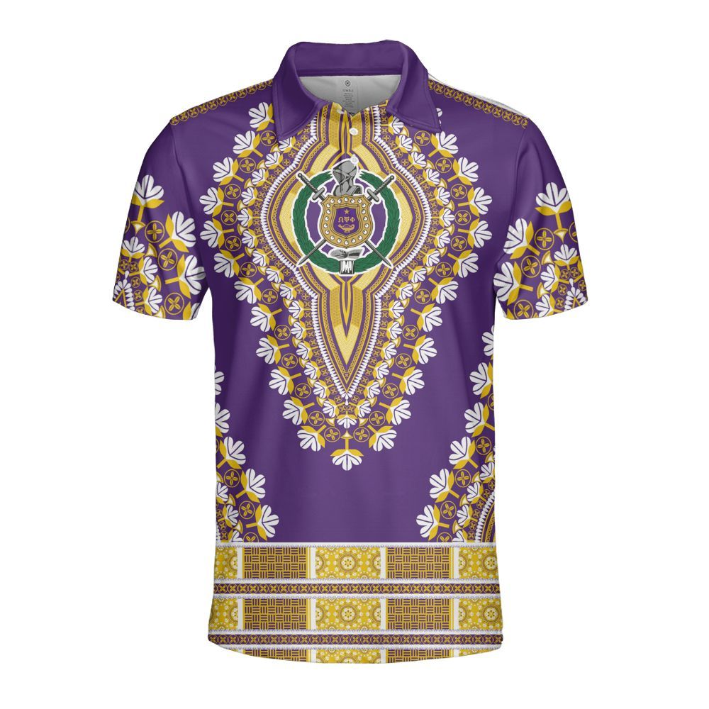 Ireishprint ΩΨΦ Polo Shirt, African Dashiki Style ΩΨΦ Fraternity Polo Shirt