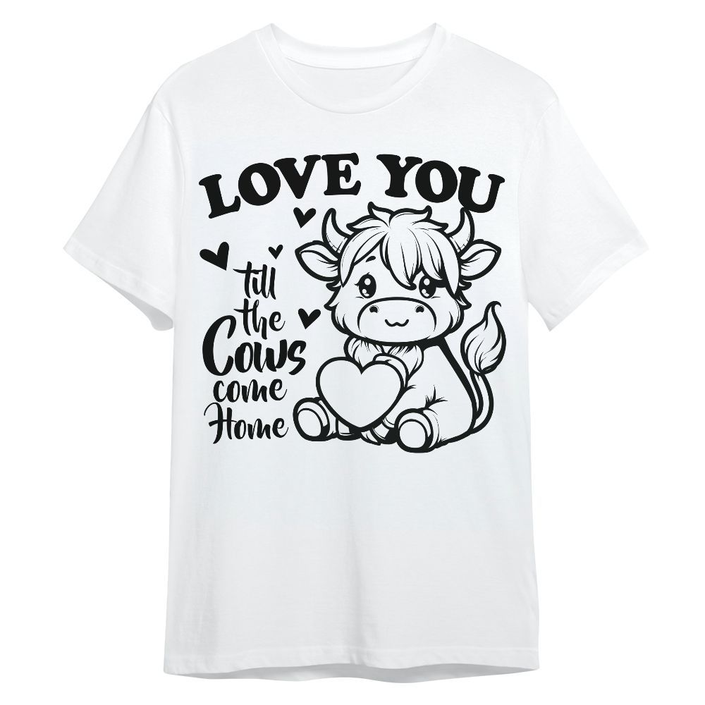 Amare Box Cow Farm Shirt, Valentine Cow, Love You Till Cow Come Home, Cute Cow, Funny Cow, Cow Shirt, Valentine Shirt Gift For Cow Lover Unisex Shirt