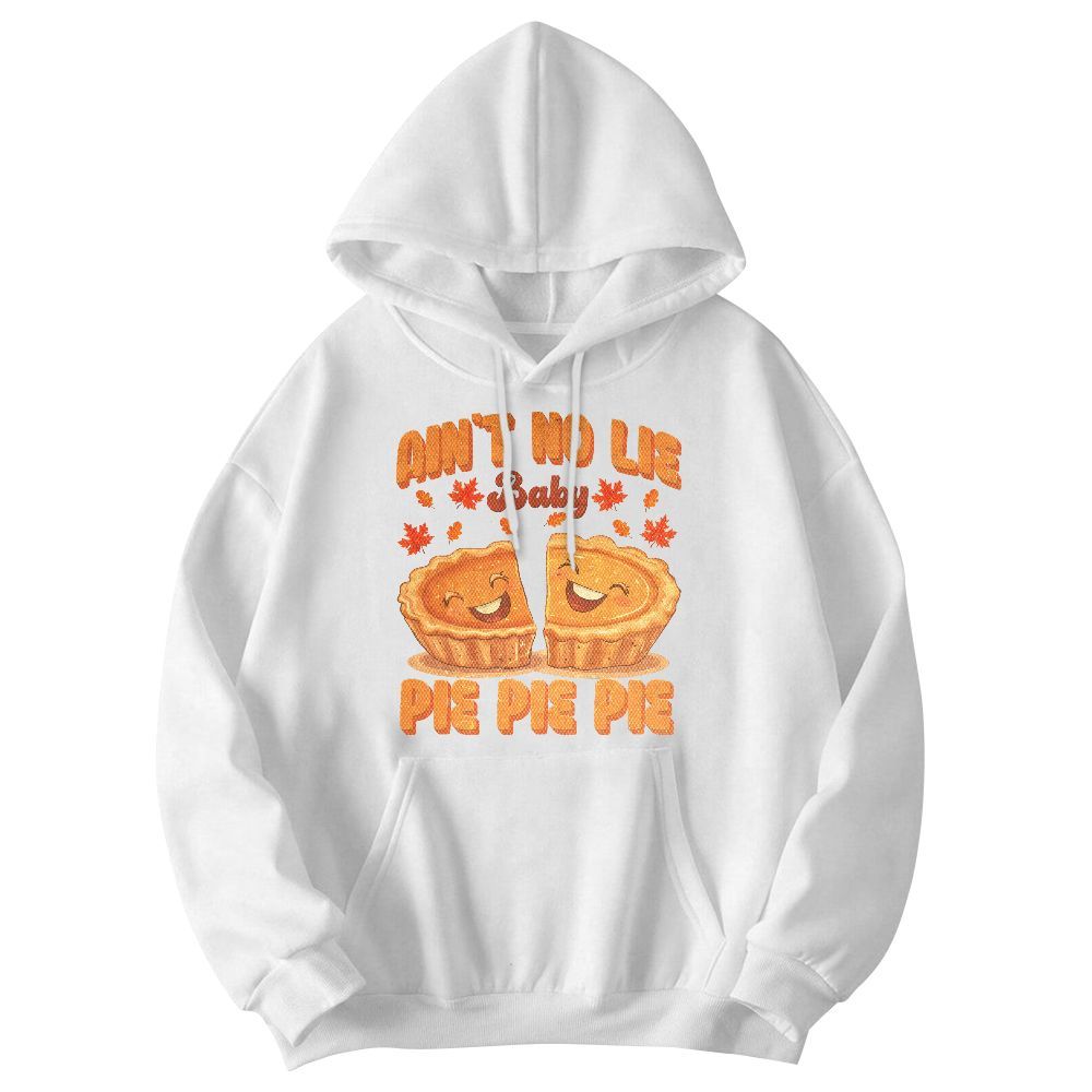 Amare Box Thanksgiving Pumpkin Pie Shirt, Ain't No Lie Baby Pie Fun Thanksgiving Design Gift For Fan Unisex Hoodie