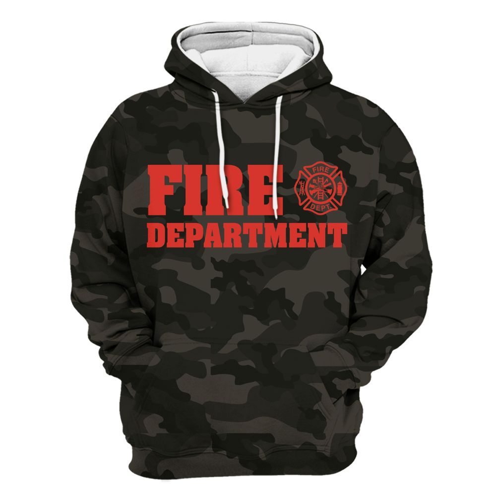 Amare Box Firefighter Shirt, America Flag, Camo Firefighter, Fire Department, California Fire, LA Fire, Hero Gift Shirt For Fireman Unisex Hoodie
