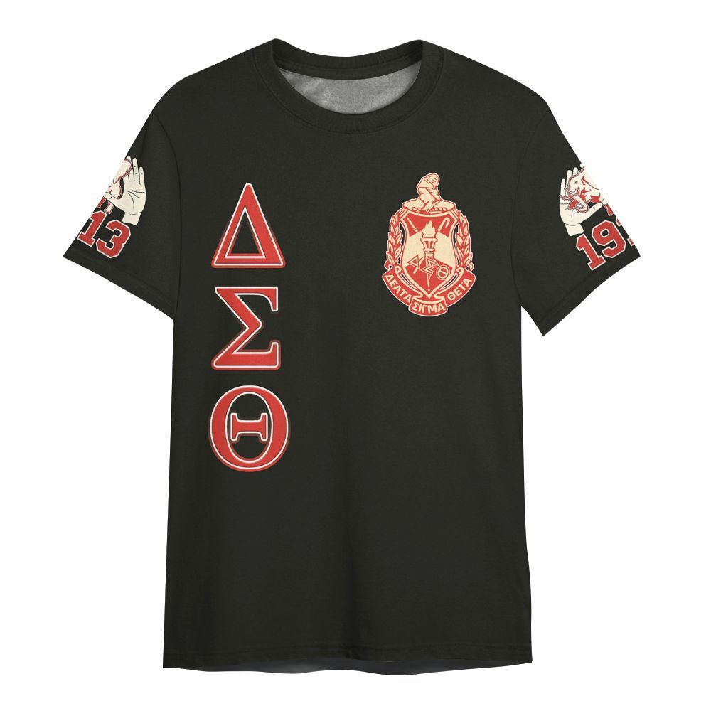 Ireishprint Delta Sigma Theta Shirt, Delta Sigma Theta Girls Handsign Sorority All Over Print Shirt