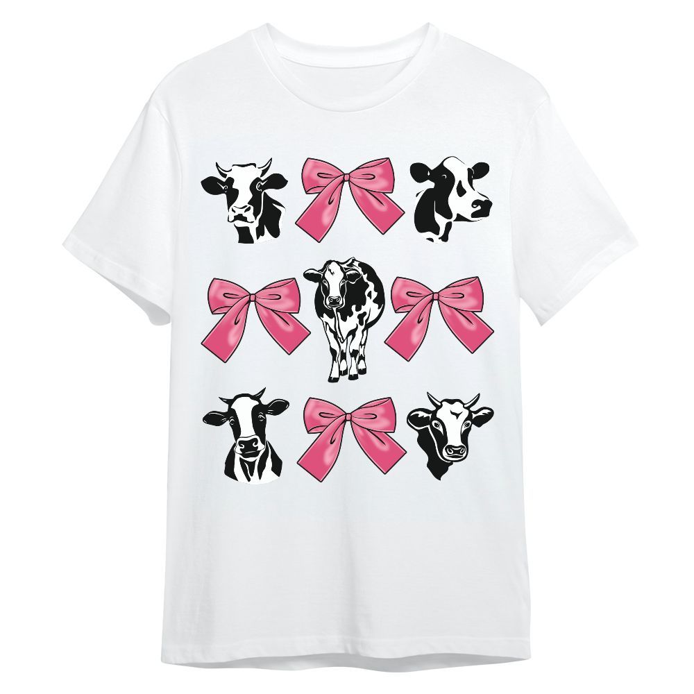 Amare Box Cow Farm Shirt, Black Coquette Dairy Cattle, Dairy Cow, Coquette Cow, Cow Shirt, Farm Shirt, Vector Gift Shirt For Cow Lover Unisex Shirt