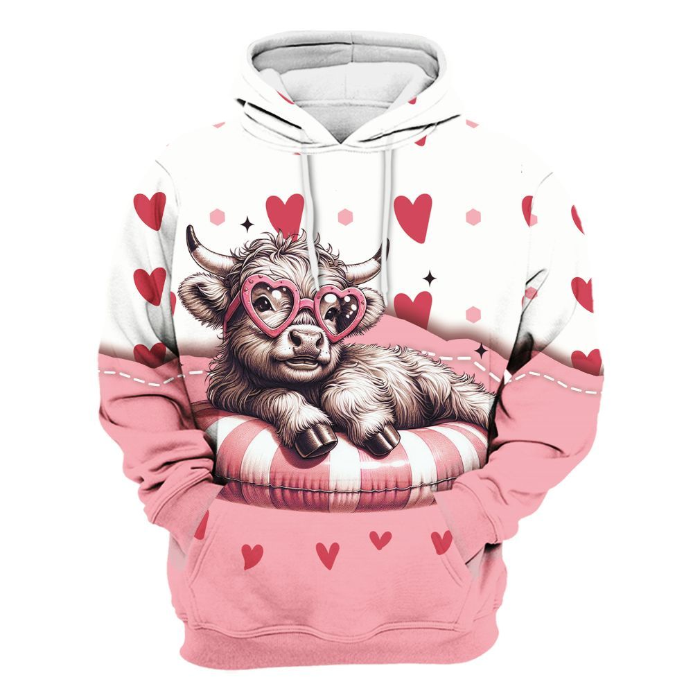 Amare Box Cow Farm Shirt, Cute Cow, Valentine Cow, Funny Cow, Dairy Cattle, Cow Girl, Cow Shirt, Valentine Shirt Gift For Cow Lover Unisex Hoodie