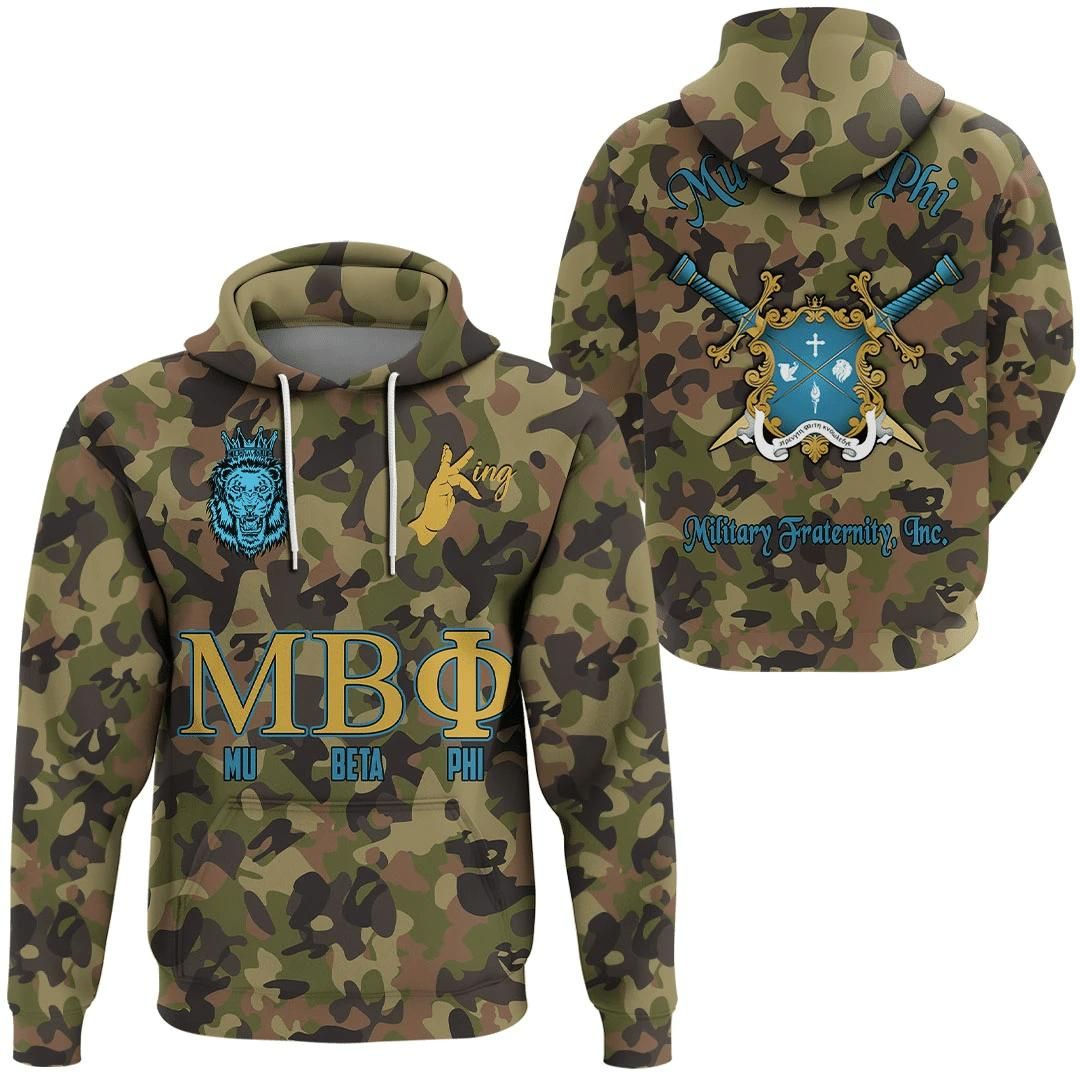 Africa Mu Beta Phi Camo Hoodie