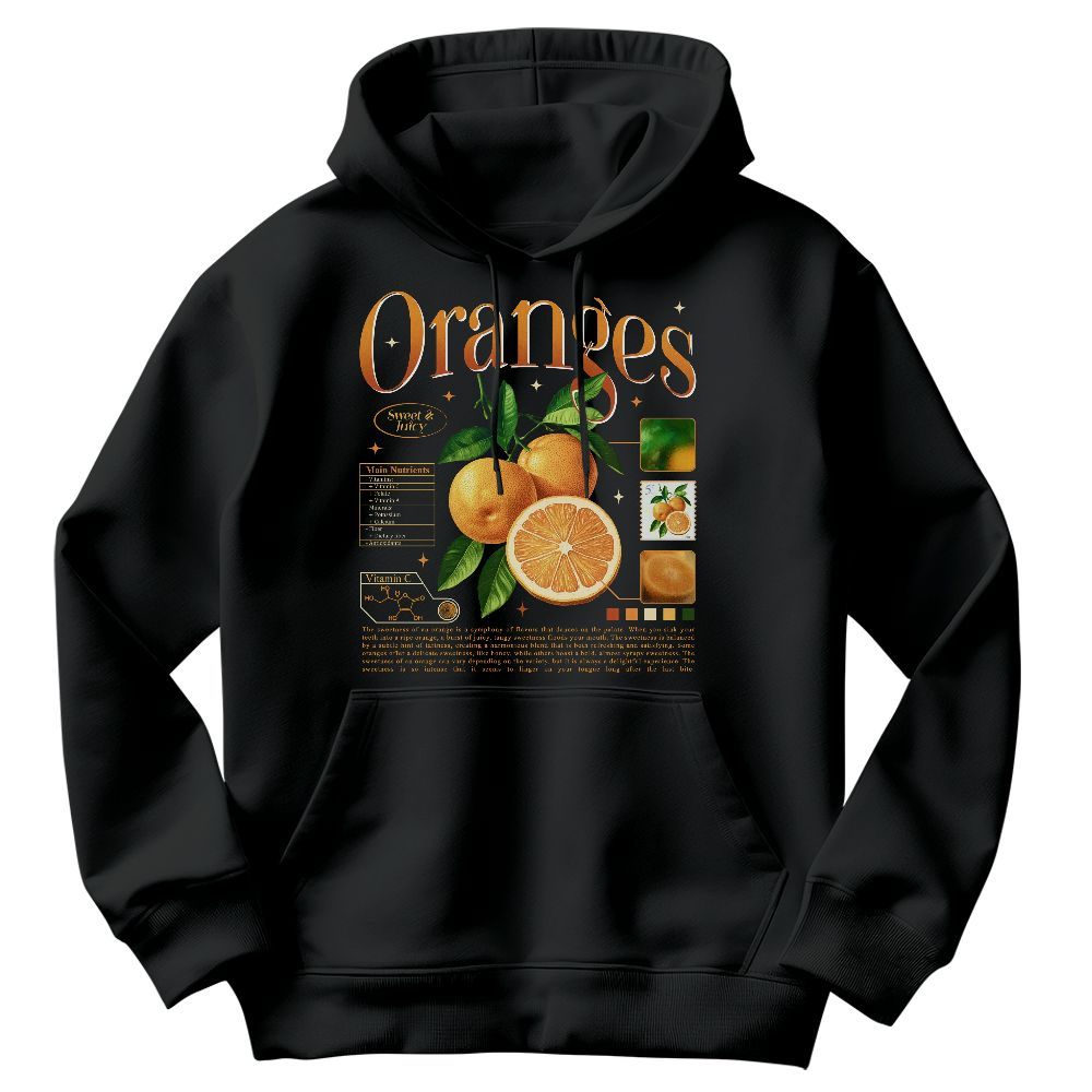 Amare Box Retro Oranges Shirt, Y2K Vintage Nostalgic 2000s Trendy Sweet Fruits Natural Lover Unisex Hoodie