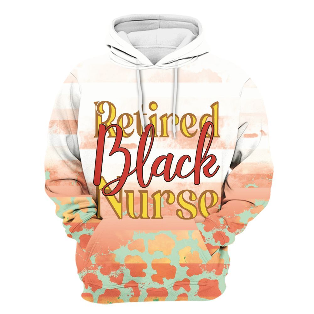 Amare Box Nurse Shirt, Retired Black Nurse, Custom Name Shirt, Retired Nurse, Black Nurse, Nurse Clipart, Gift For Black Nurse Unisex Hoodie
