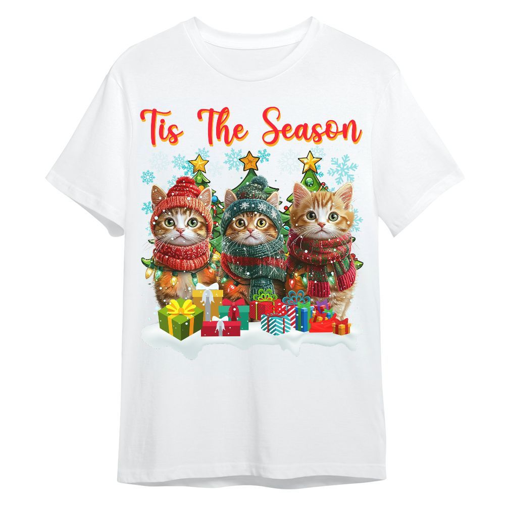 Amare Box Cat Christmas Shirt, Cute Cat Lover Christmas Holiday Design Gift For Fan Unisex Shirt