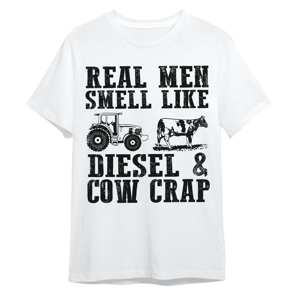 Amare Box Cow Farm Shirt, Real Men Smell Like, Funny Tractor, Funny Cow, Cow Shirt, Tractor Shirt, Farm Shirt, Gift Shirt For Farmer Unisex Shirt