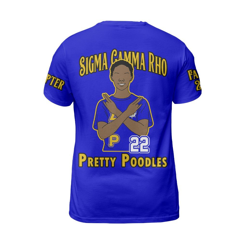 Ireishprint Sigma Gamma Rho Custom Chapter Shirt, Personalized Royal Blue Shirt Sigma Gamma Rho 1922 Sorority Shirt