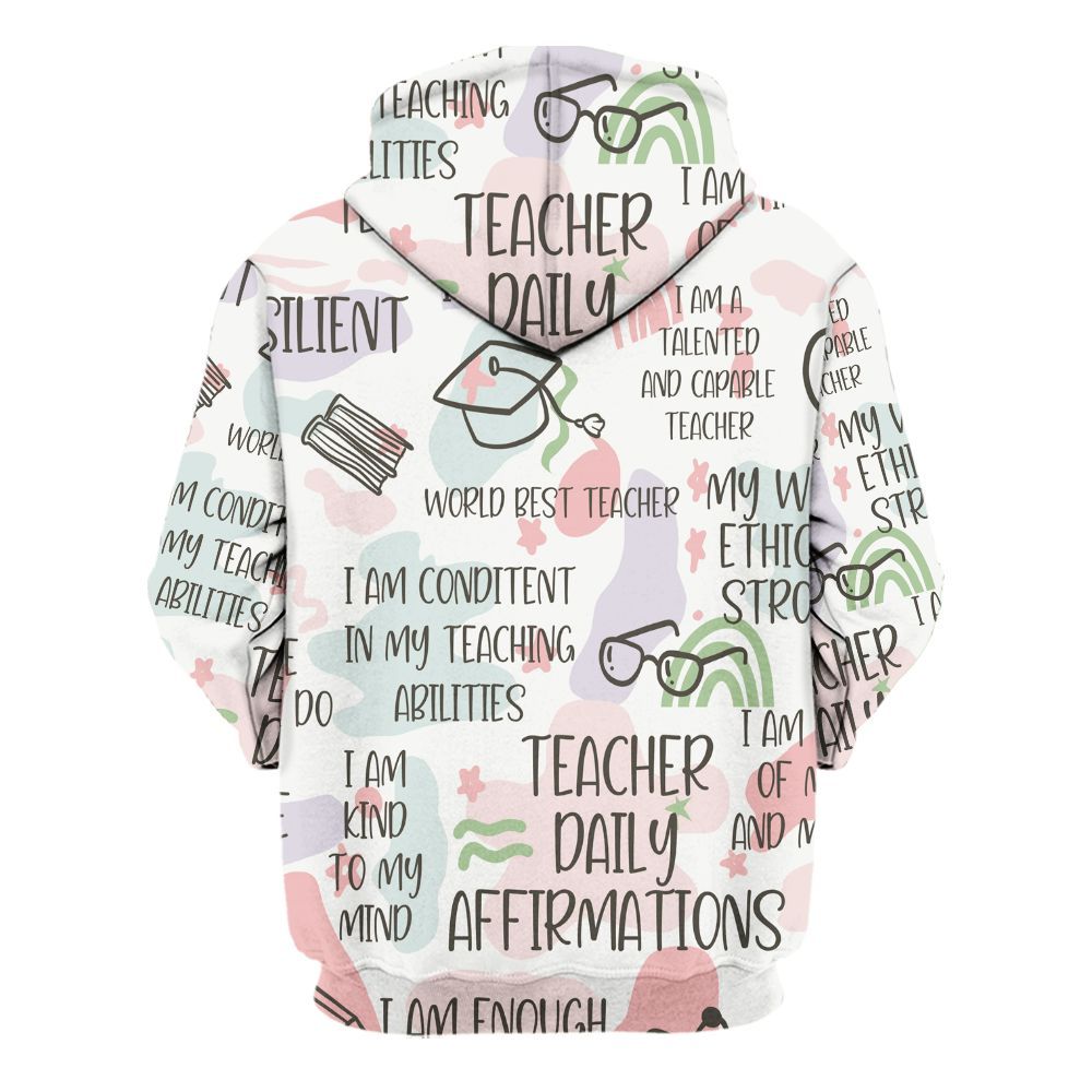 Amare Box Teacher Shirt, Best Teacher Ever, Teacher Life, Teacher Affirmation, School Themed, Hand Drawing Gift Shirt For Teacher Unisex Hoodie