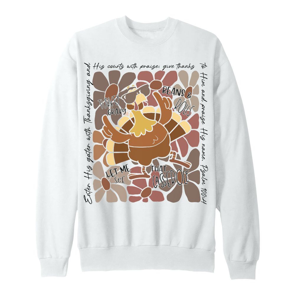 Amare Box Turkey Boho Thanksgiving Shirt, Christian Thanksgiving Bible Verse Design Gift For Fan Unisex Sweatshirt