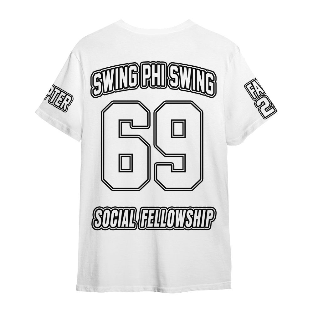 Ireishprint Swing Phi Swing Custom Chapter Shirt, Custom Shirt White Shirt Swing Phi Swing Sorority Shirt