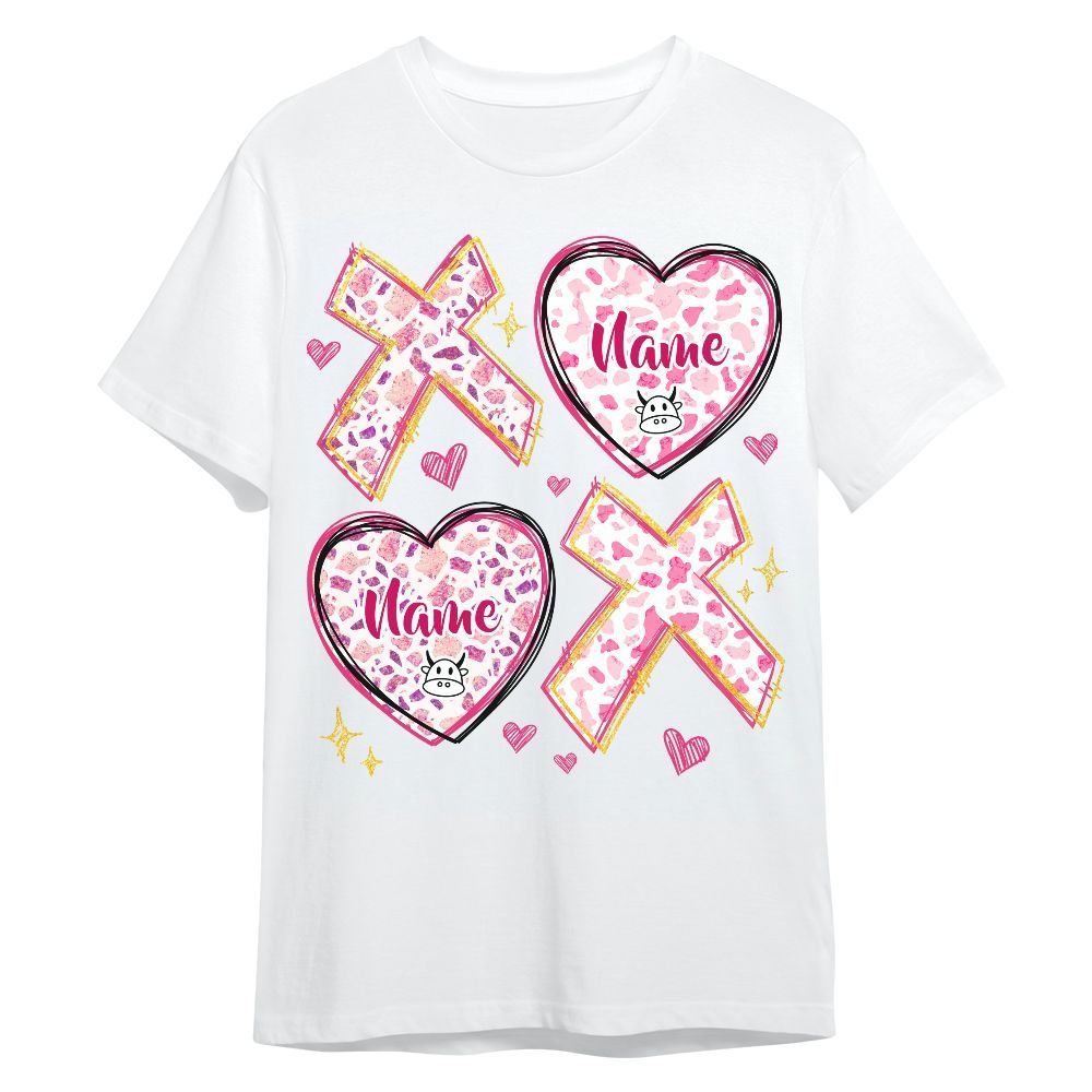 Amare Box Cow Farm Shirt, Valentine Cow, XOXO Cow, Pink Cow, Cow Girl, Cow Shirt, Valentine Custom Name Shirt Gift For Cow Lover Unisex Shirt