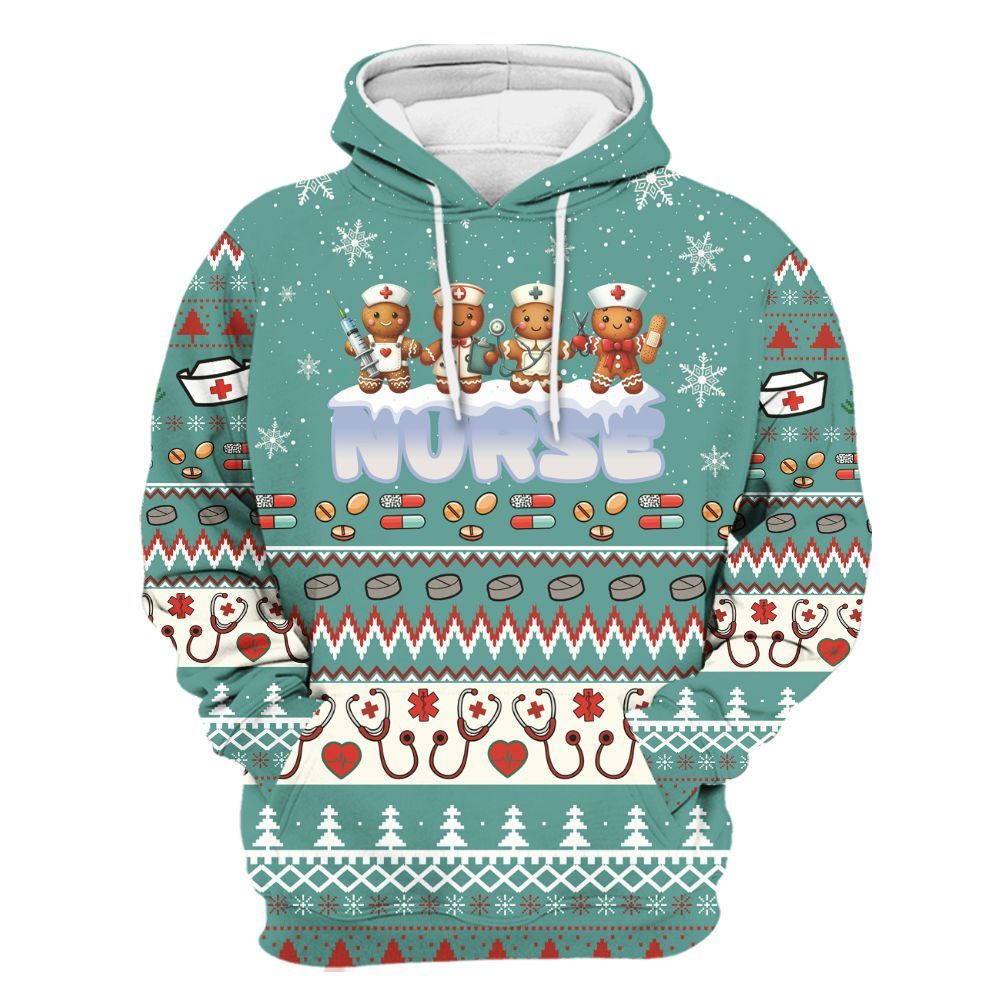 Amare Box Nurse, Nurse Xmas Shirt, Nurse Stuff, Nurse Coquette, Gift For Nurse Unisex Hoodie