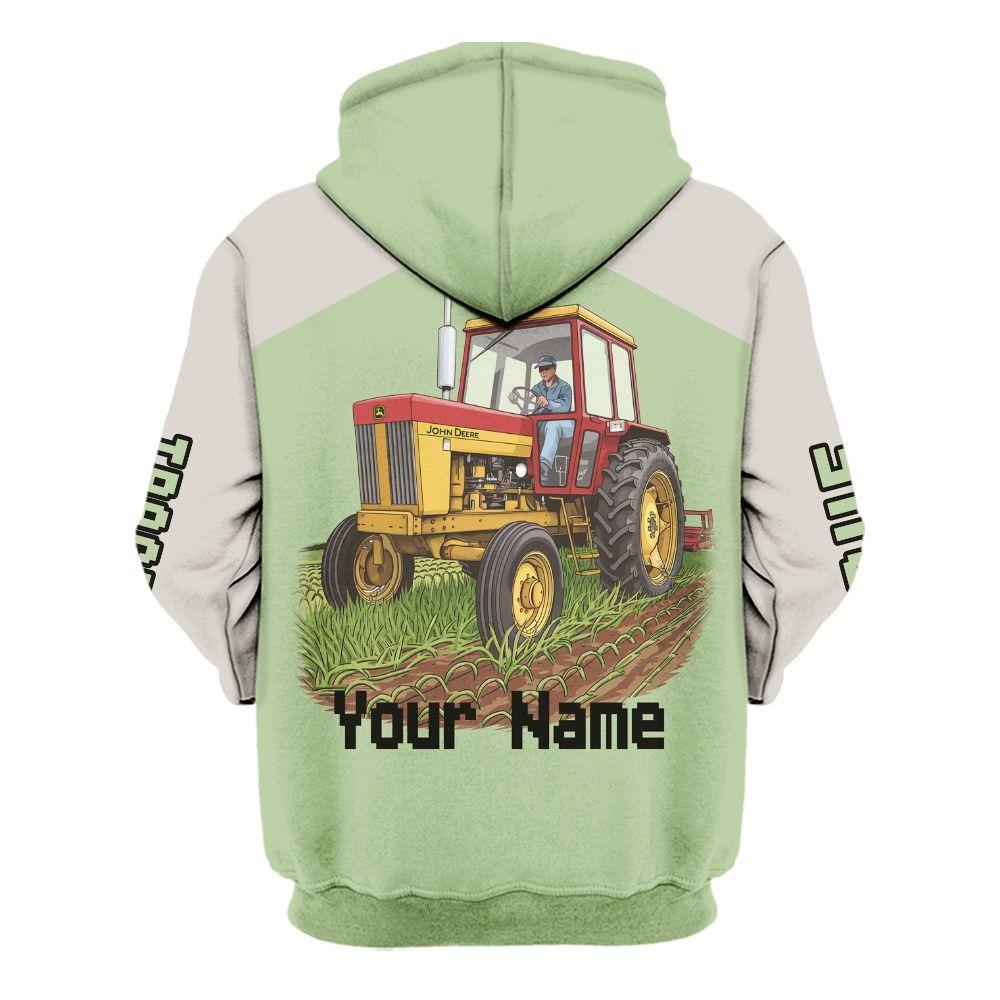 Amare Box Farm Tractor Shirt, Tractor Pulling Is My Therapy, Custom Name, Tractor Clipart, Love Tractor, Vintage Tractor, Gift For Farm Lover Unisex Hoodie