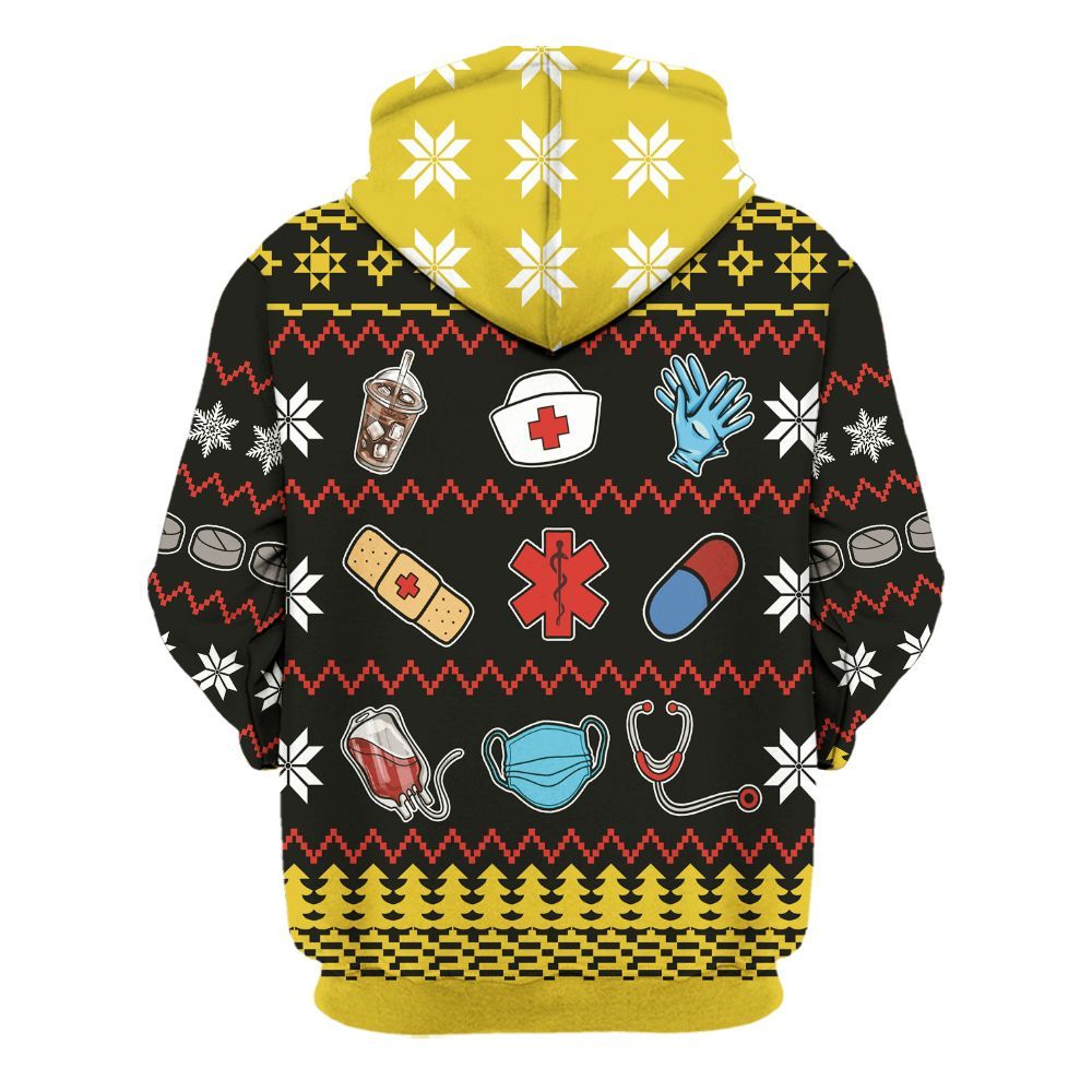 Amare Box Nurse Christmas 3D Shirt, Gift For Nurse, Nurse Xmas, Nurse Stuff Unisex Hoodie