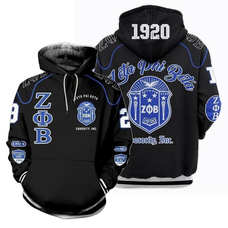 Z-phi-B Zeta Phi Beta Sorority Inc Hoodie