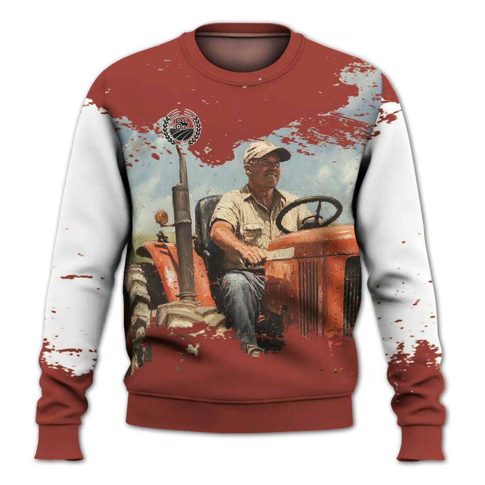 Amare Box Farm Tractor Shirt, You Can Never Have Too Many Tractors, Custom Tractor Name, Love Tractor, Vintage Tractor, Gift For Farm Lover Knitted Sweater