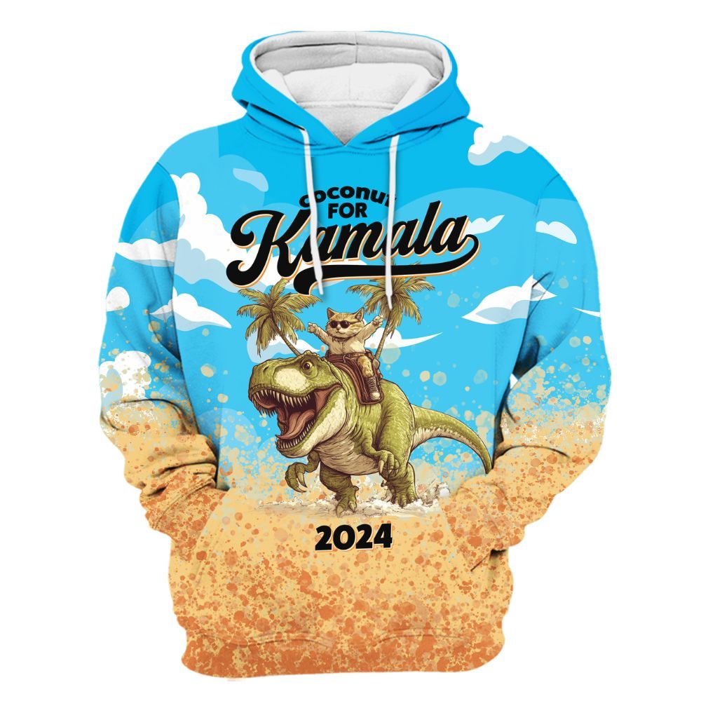 Amare Box You Think You Just Fall Out Of A Coconut Tree Shirt, Voting 2024 Madam Presidential Election Unisex Hoodie