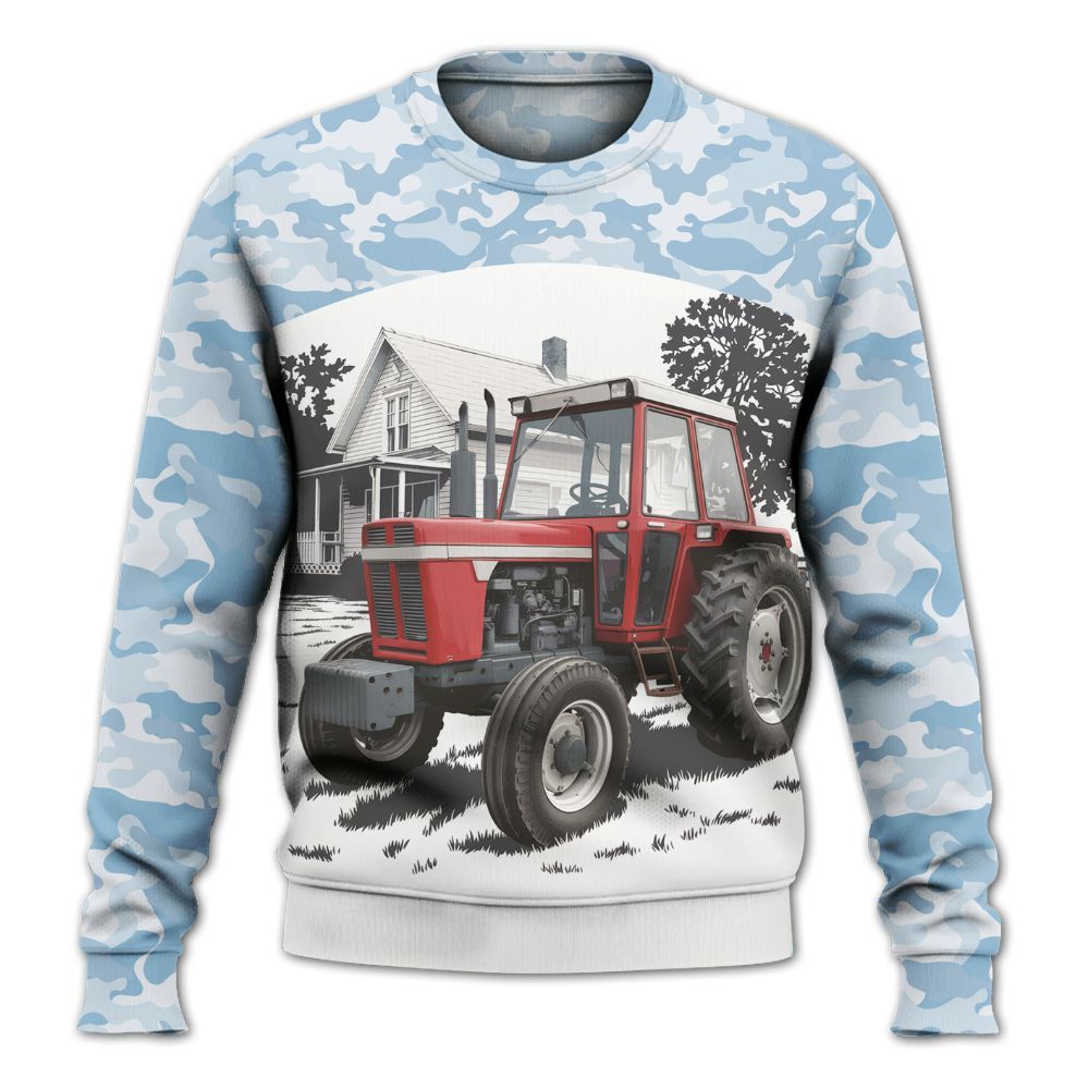 Amare Box Farm Tractor Shirt, Tractor Driver, Tractor Clipart, Love Tractor, Vintage Tractor, Boyl Tractor, Gift For Farm Lover Knitted Sweater