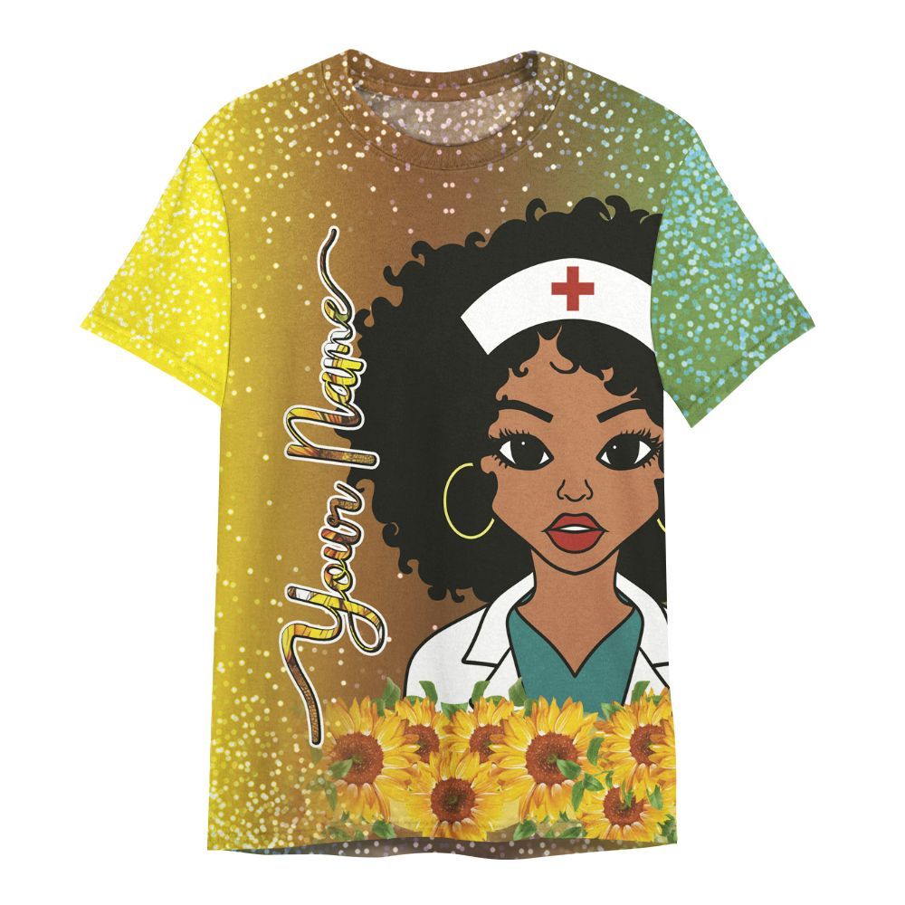 Amare Box Nurse Shirt, Retired Nurse Just Like A Regular Nurse Only Way Happier, Custom Name Shirt, Retired Nurse, Black Nurse, Nurse Clipart, Gift For Black Nure All Over Print Unisex Shirt