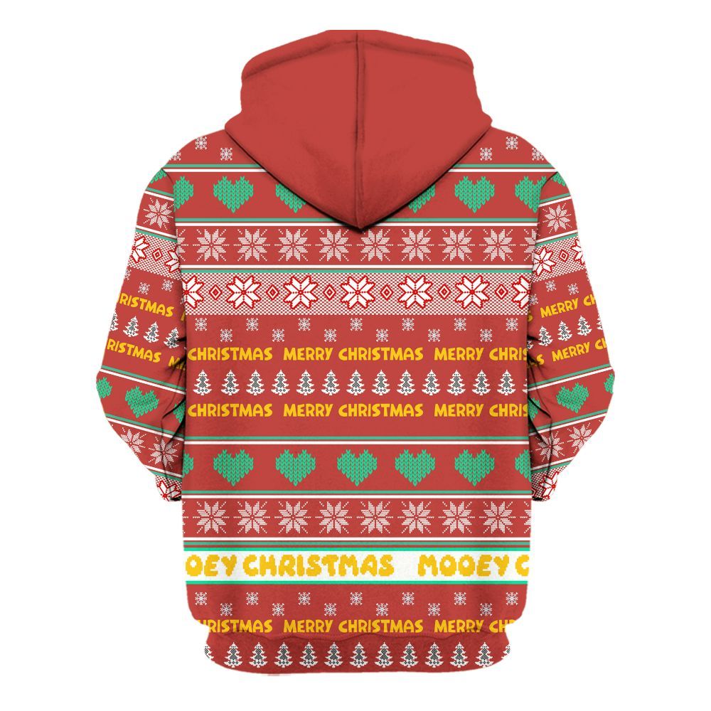 Amare Box Mooey Christmas Shirt, Christmas Farm, Cute Cow Lover, Funny Christmas Unisex Gift Shirt Unisex Hoodie